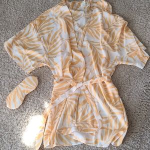 Maison Du Soir Magnolia Luxe Kimono and Sleep Mask